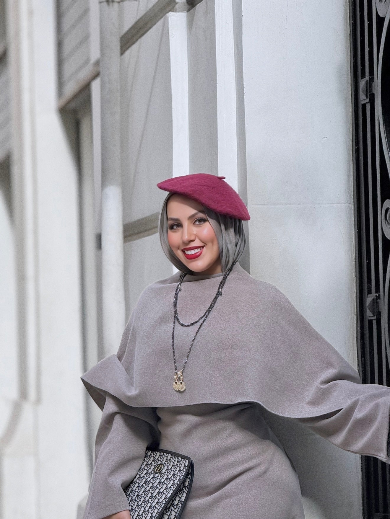 Cozy Cape Dress - Gresh