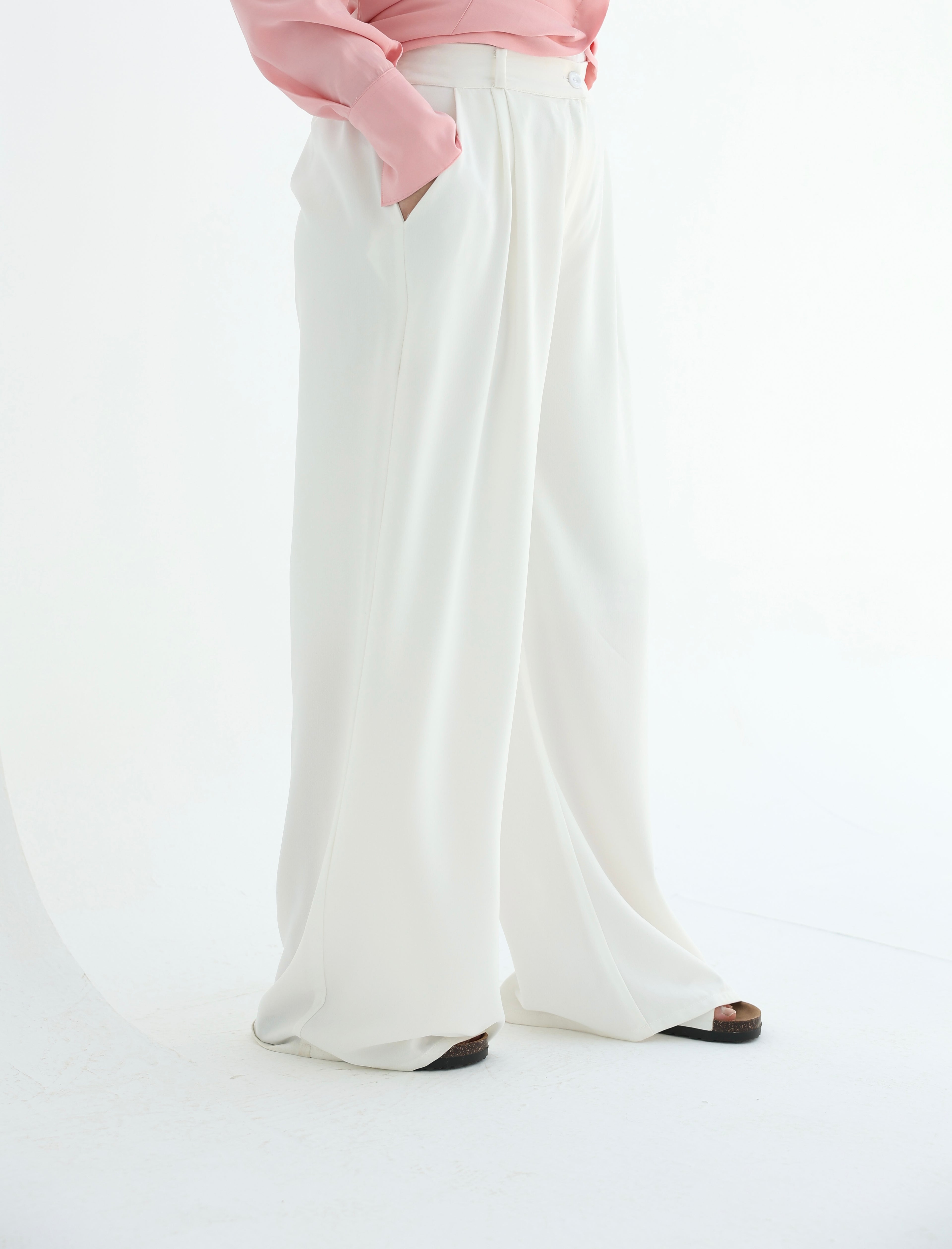 Wide - leg pants
